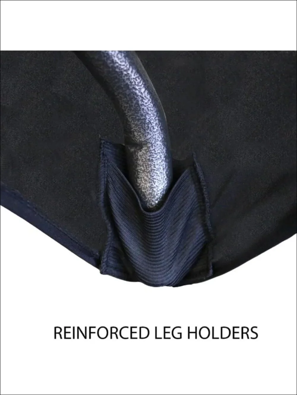 Spandex 6 Ft x 18 Inches Rectangular Training Tablecloth - Black